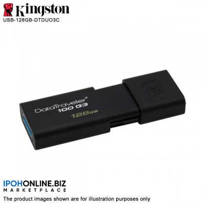 Kingston 128GB DataTraveler 100 G3 Pen Drive with Sliding Cap (DT100G3/128GB) Kingston 128GB DataTraveler 100 G3 Pen Drive with Sliding Cap (DT100G3/128GB)